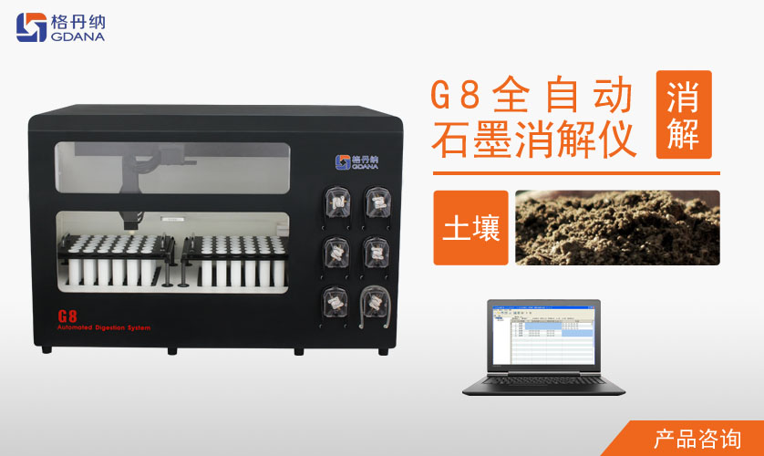G8全自動(dòng)石墨消解儀對(duì)土壤中Cd、Cr、Cu、Pb、Ni、Zn金屬的消解